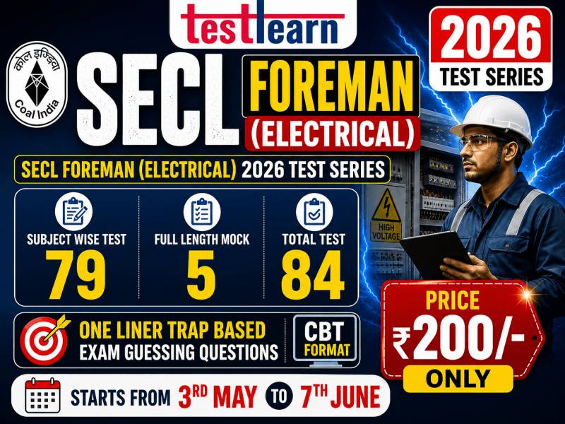 SECL Foreman (Electrical) Test Series